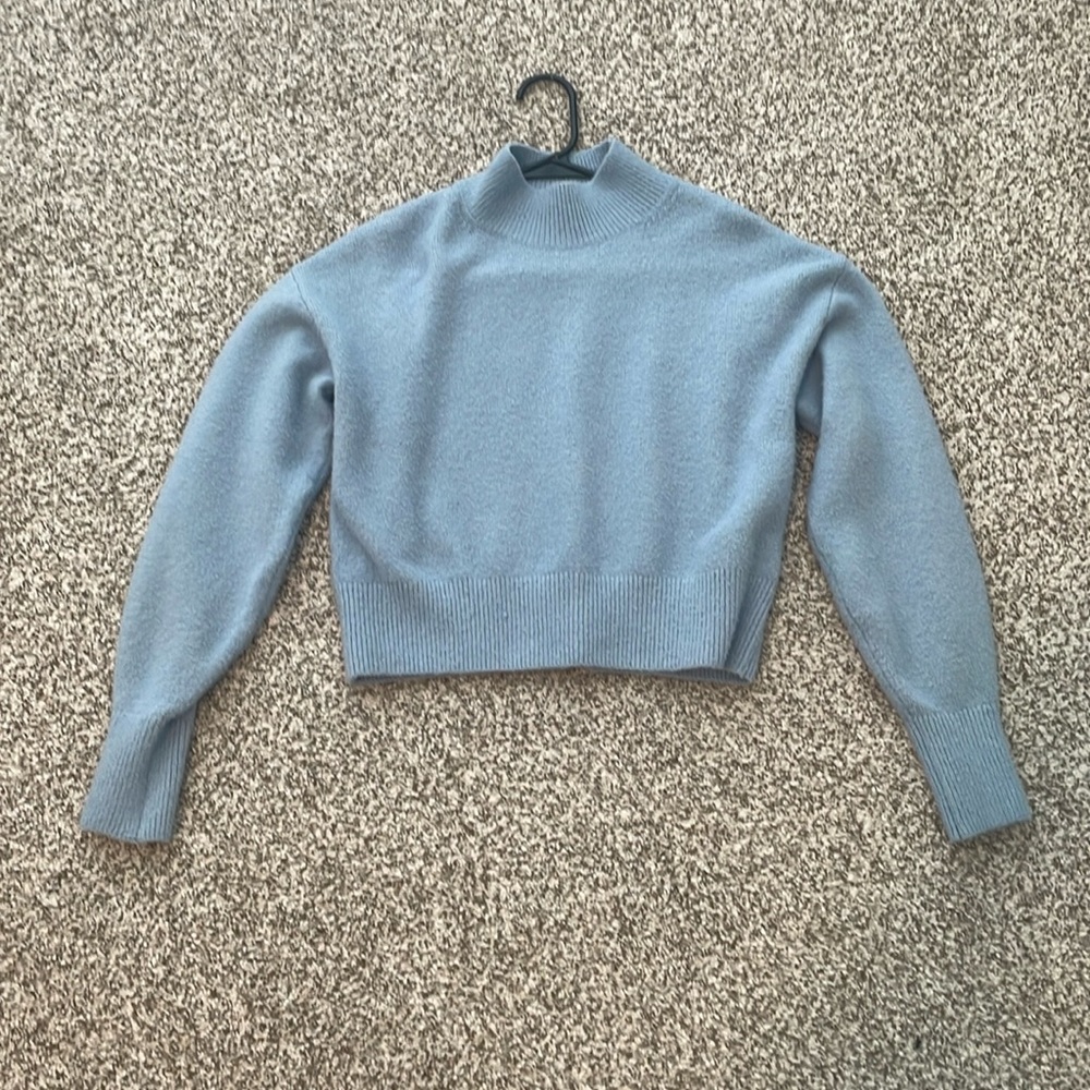 Light blue & Other Stories Mock Neck Sweater